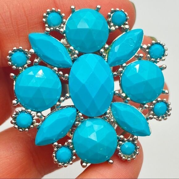 Aldo Turquoise Statement Southwest Ring size 7‎ - Picture 3 of 13